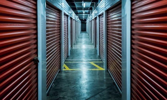 Warehouse storage unit doors